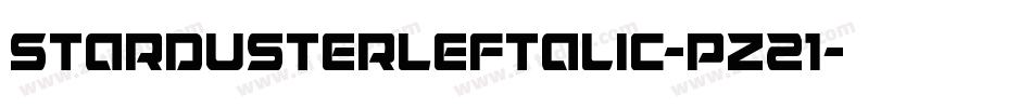 StardusterLeftalic-pz21字体转换