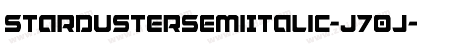 StardusterSemiItalic-J70j字体转换