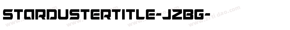 StardusterTitle-jzBG字体转换