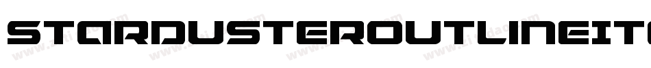 StardusterOutlineItalic-AB7M字体转换