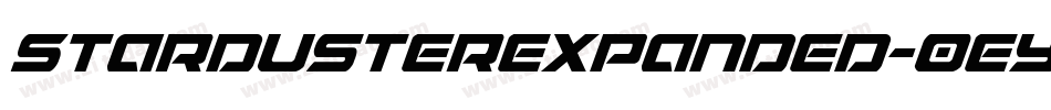 StardusterExpanded-0eyP字体转换