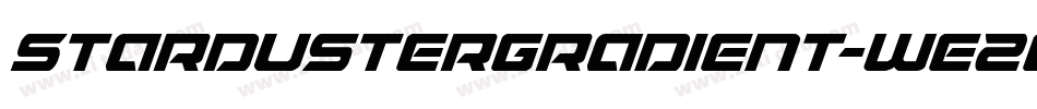 StardusterGradient-WE2G字体转换