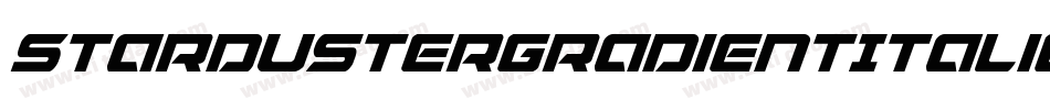 StardusterGradientItalic-azom字体转换