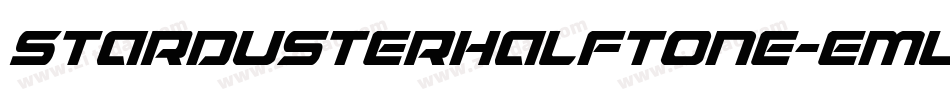 StardusterHalftone-EMLj字体转换