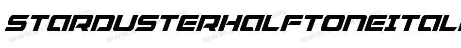 StardusterHalftoneItalic-OX1e字体转换