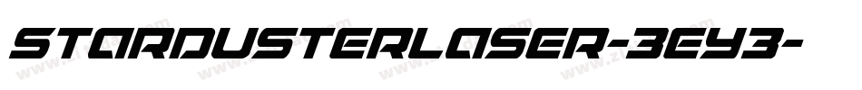StardusterLaser-3Ey3字体转换