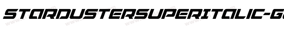 StardusterSuperItalic-G2gG字体转换