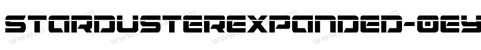 StardusterExpanded-0eyP字体转换