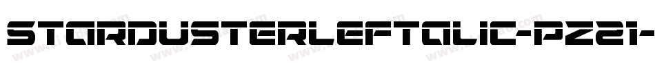 StardusterLeftalic-pz21字体转换