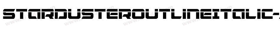 StardusterOutlineItalic-AB7M字体转换