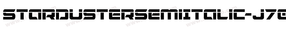 StardusterSemiItalic-J70j字体转换