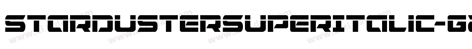 StardusterSuperItalic-G2gG字体转换