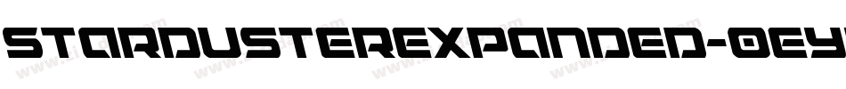 StardusterExpanded-0eyP字体转换
