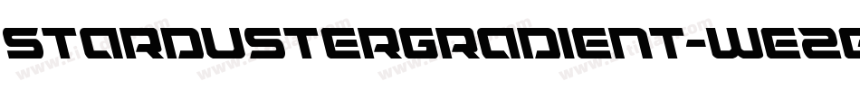 StardusterGradient-WE2G字体转换
