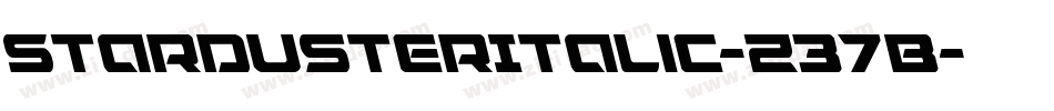 StardusterItalic-Z37B字体转换