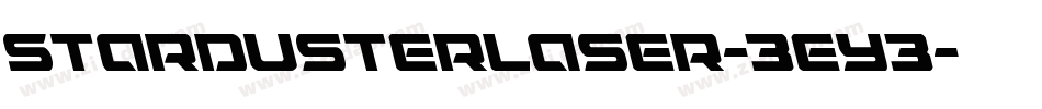 StardusterLaser-3Ey3字体转换
