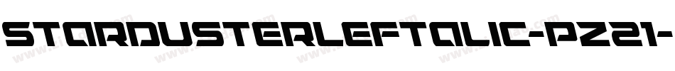 StardusterLeftalic-pz21字体转换