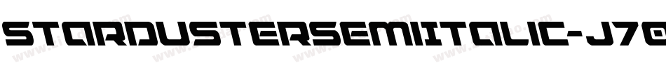 StardusterSemiItalic-J70j字体转换