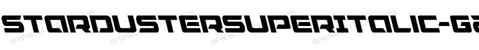 StardusterSuperItalic-G2gG字体转换
