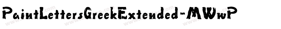 PaintLettersGreekExtended-MWwP字体转换