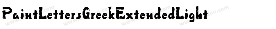 PaintLettersGreekExtendedLight-r4eB字体转换