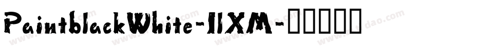 PaintblackWhite-1lXM字体转换