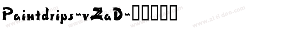 Paintdrips-vZaD字体转换