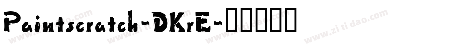 Paintscratch-DKrE字体转换