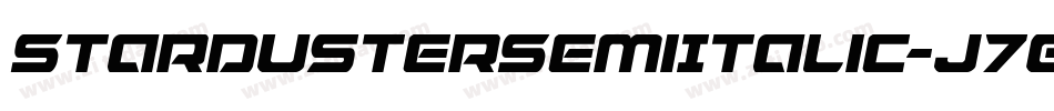StardusterSemiItalic-J70j字体转换