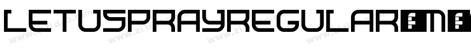 LetusprayRegular-M9On字体转换