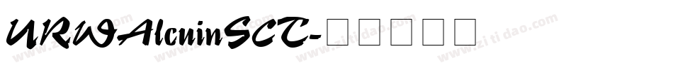 URWAlcuinSCT字体转换