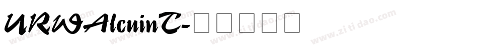 URWAlcuinT字体转换