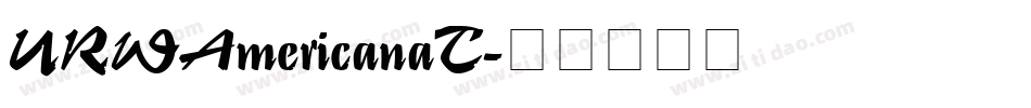 URWAmericanaT字体转换