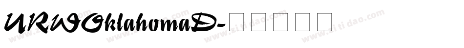 URWOklahomaD字体转换