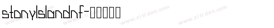 stonylslandnf字体转换
