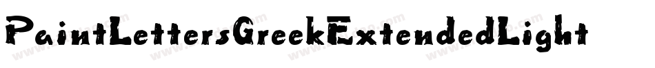 PaintLettersGreekExtendedLight-r4eB字体转换