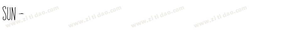 Sun字体转换