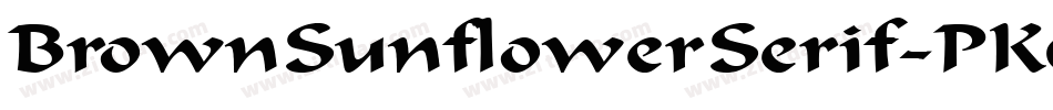 BrownSunflowerSerif-PKOJd字体转换