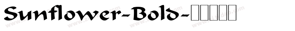 Sunflower-Bold字体转换