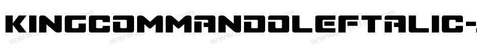 KingCommandoLeftalic-jOel字体转换