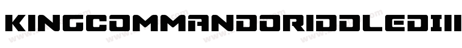 KingCommandoRiddledIiiItalic-yMK2字体转换