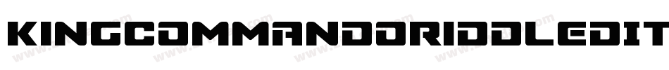 KingCommandoRiddledItalic-l32Z字体转换