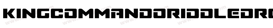 KingCommandoRiddledRegular-npwR字体转换