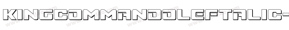 KingCommandoLeftalic-jOel字体转换