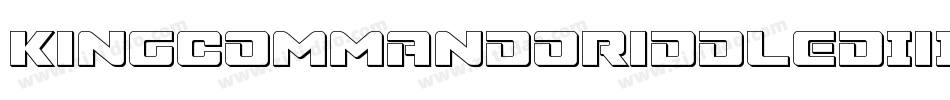 KingCommandoRiddledIiItalic-5MDL字体转换