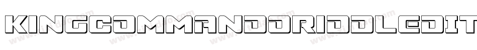 KingCommandoRiddledItalic-l32Z字体转换