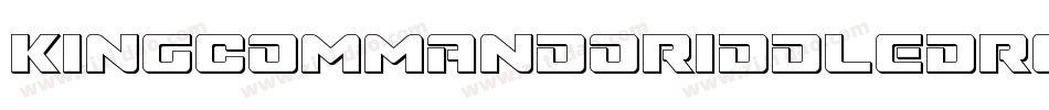 KingCommandoRiddledRegular-npwR字体转换