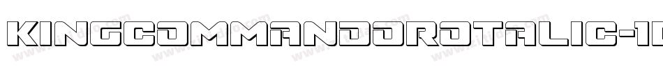 KingCommandoRotalic-1Bvj字体转换