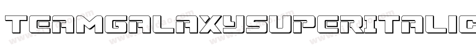 TeamGalaxySuperItalic-X3EaZ字体转换