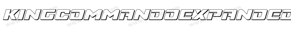KingCommandoExpandedItalic-J3D7字体转换